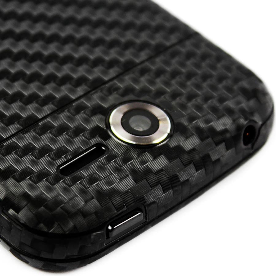 Pantech Renue Screen Protector + Black Carbon Fiber Skin Protector