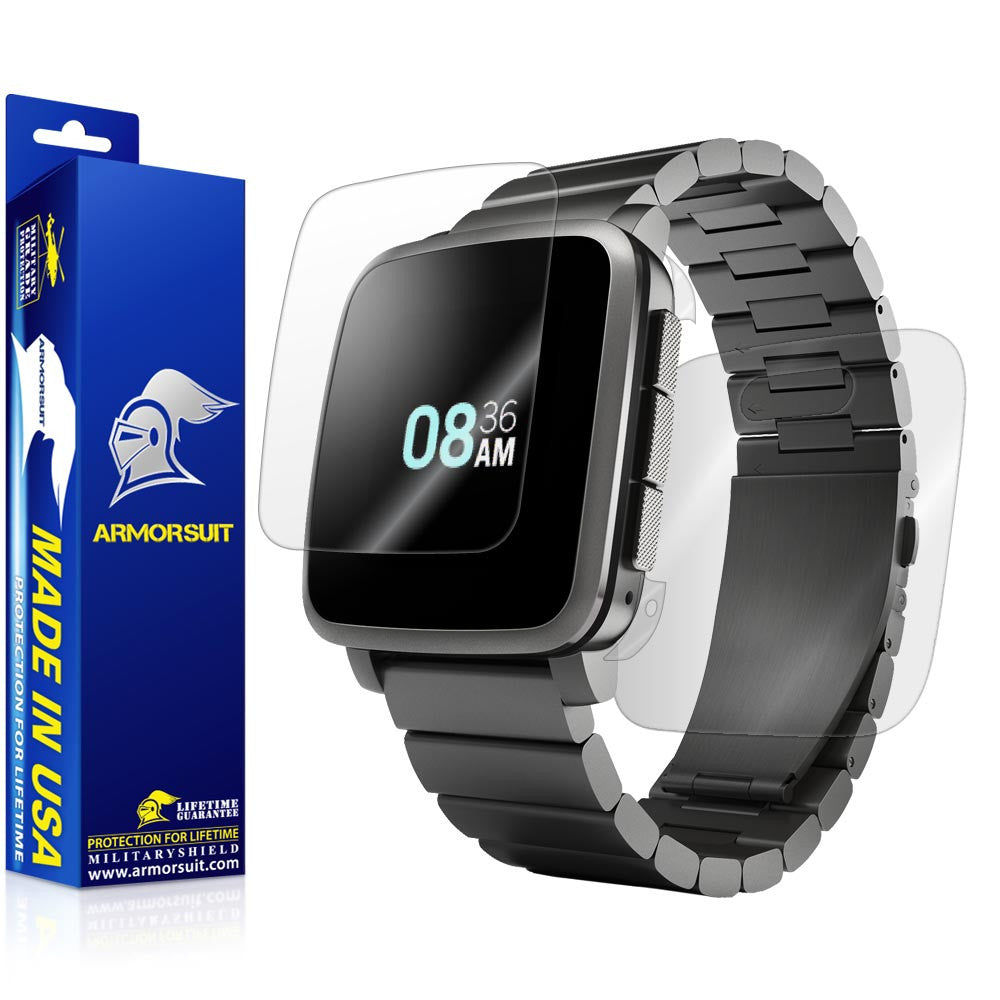 Pebble Time Steel Full Body Skin Protector