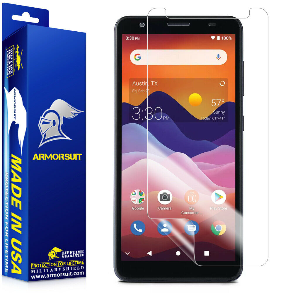 ArmorSuit (2 Pack) MilitaryShield Screen Protector Designed for ZTE Avid 579 Max Coverage Anti-Bubble HD Clear Film
