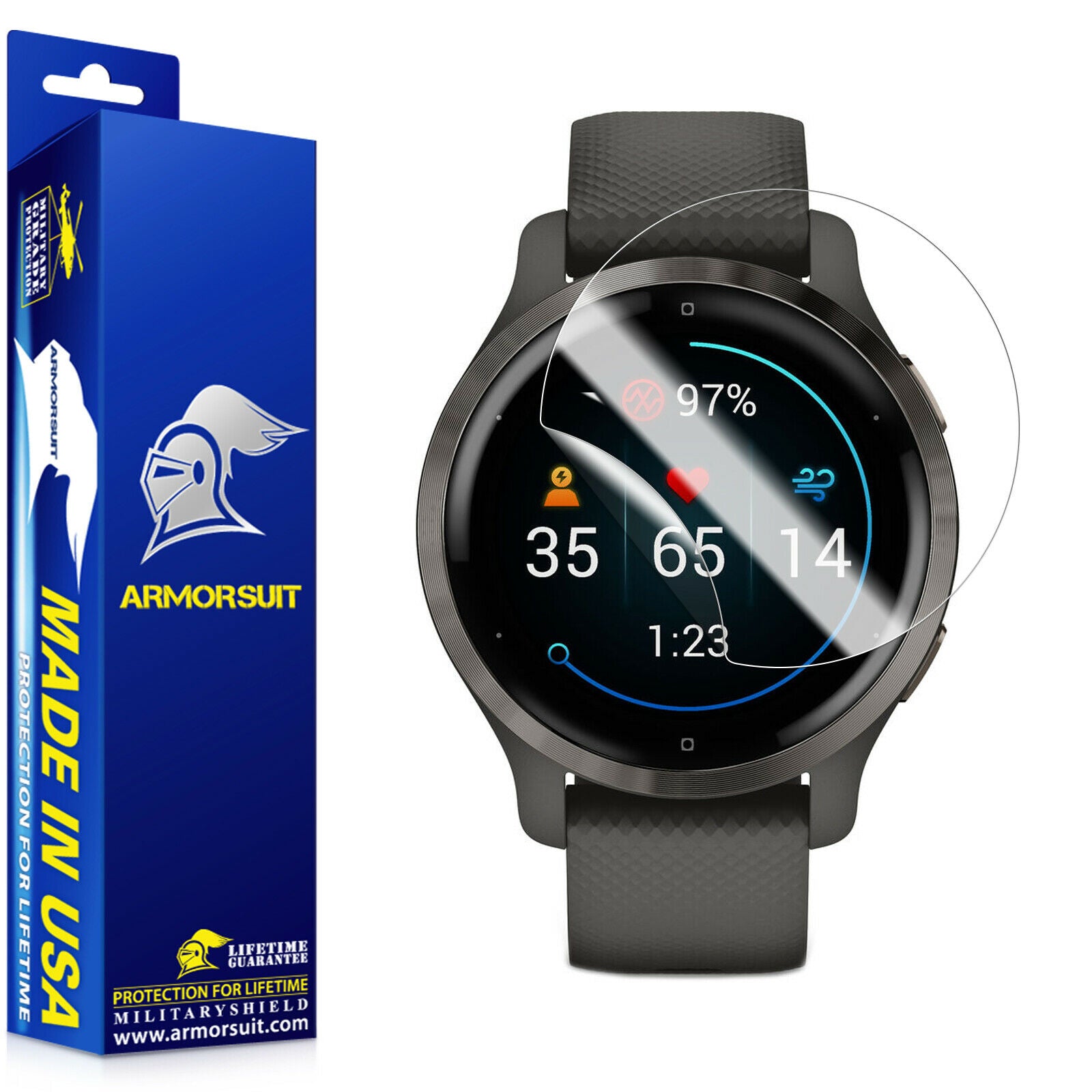 Venu 2S Screen Protector, Youkei [6 Pack] Full Coverage TPU Clear Film  Compatible for Garmin Venu 2S Smartwatch (6 pack)