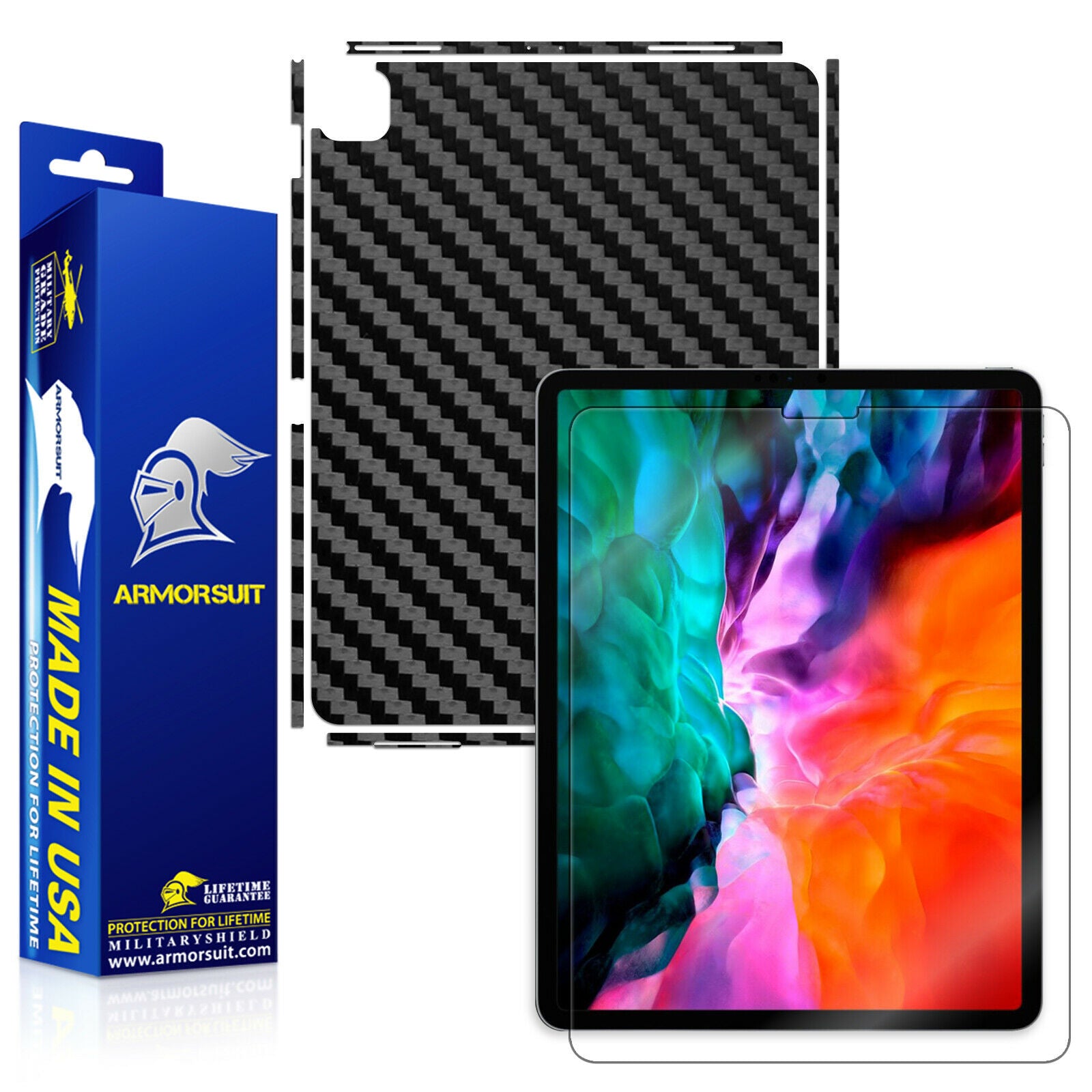 Apple iPad Pro 12.9 (2020) Screen Protector + Vinyl Skin Full Wrap Film
