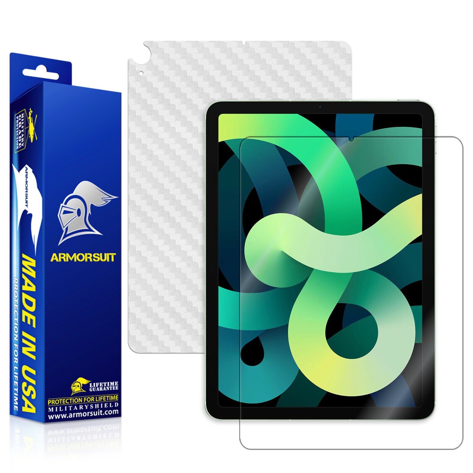 Apple iPad Air 4 (2020) / iPad Air 5 (2022) Screen Protector + Carbon Fiber Skin
