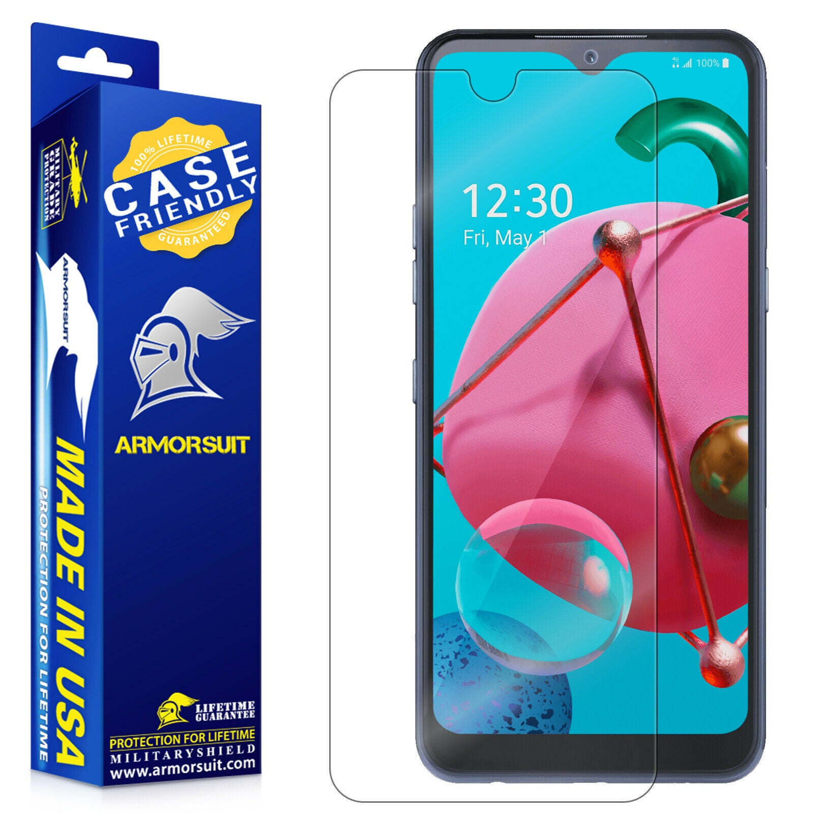 Pack] LG K51 Screen Protector Case-Friendly