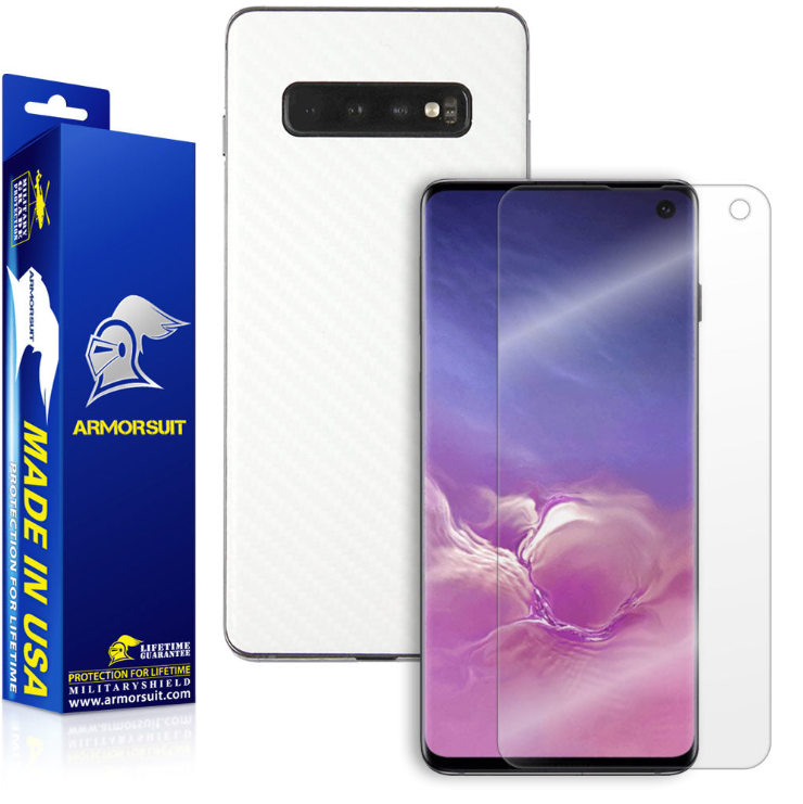 Samsung Galaxy S10 Carbon Fiber Skin Protector