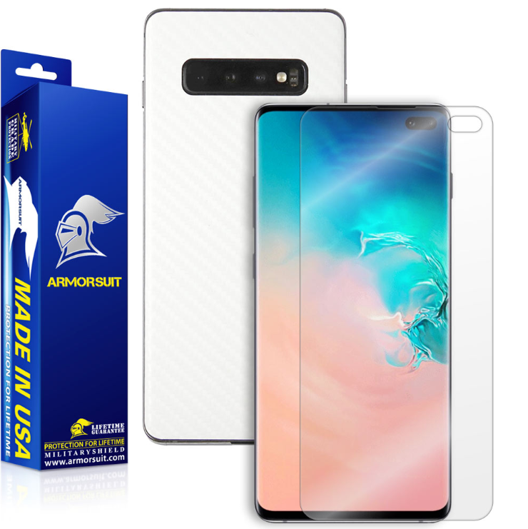Samsung Galaxy S10 Plus Carbon Fiber Skin Protector