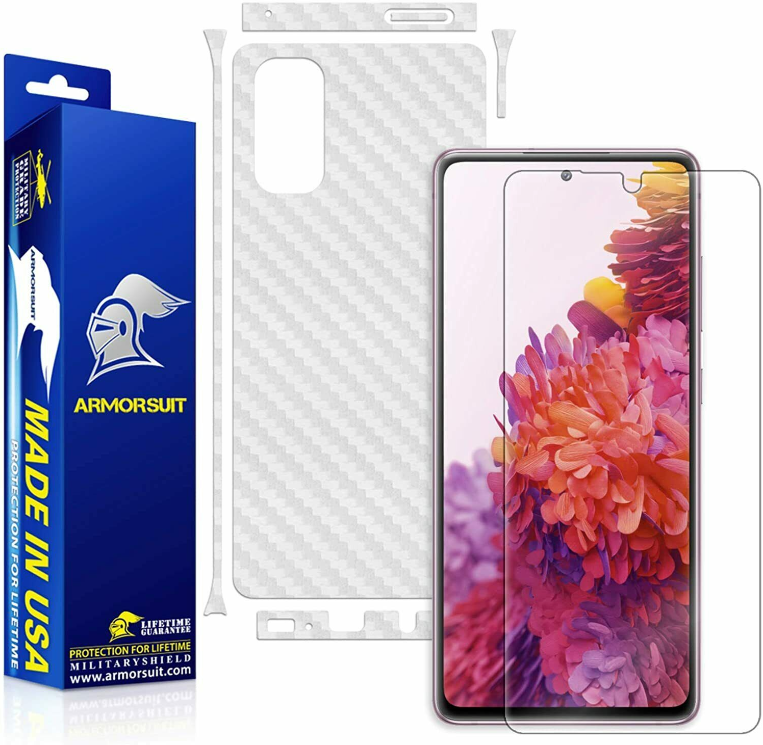 Samsung Galaxy S20 FE Screen Protector Film + Carbon Fiber Skin