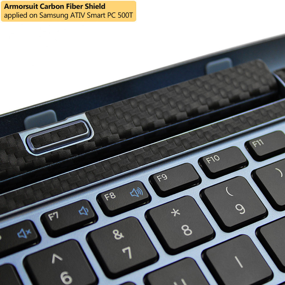 Samsung ATIV Smart PC 500T Keyboard Black Carbon Fiber Film Protector
