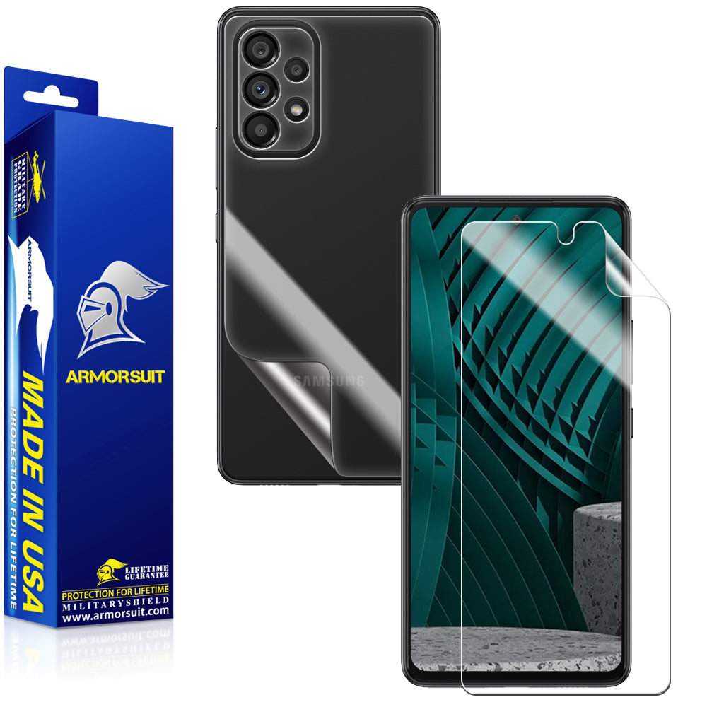 ArmorSuit MilitaryShield Full Body Skin Film + Screen Protector Designed for Samsung Galaxy A53 (2022) - Anti-Bubble HD Clear Film