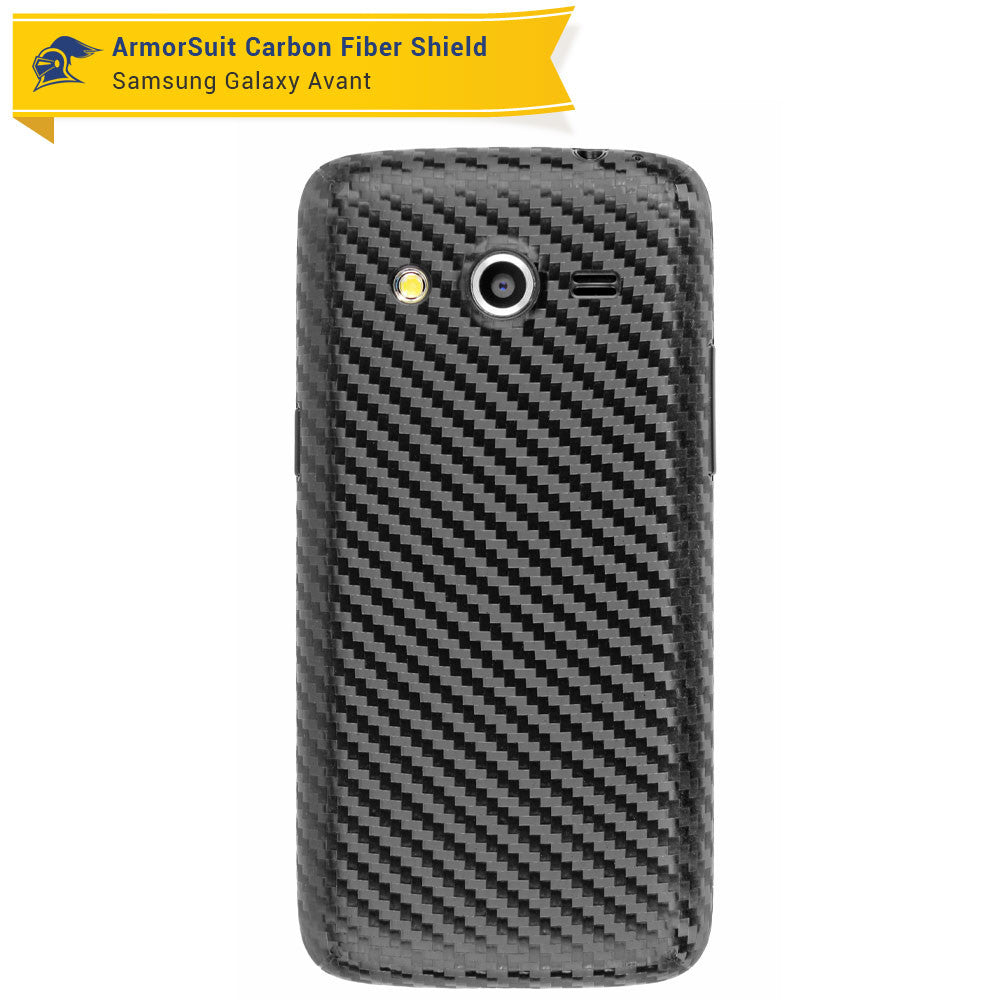 Samsung Galaxy Avant Screen Protector + Carbon Fiber Skin