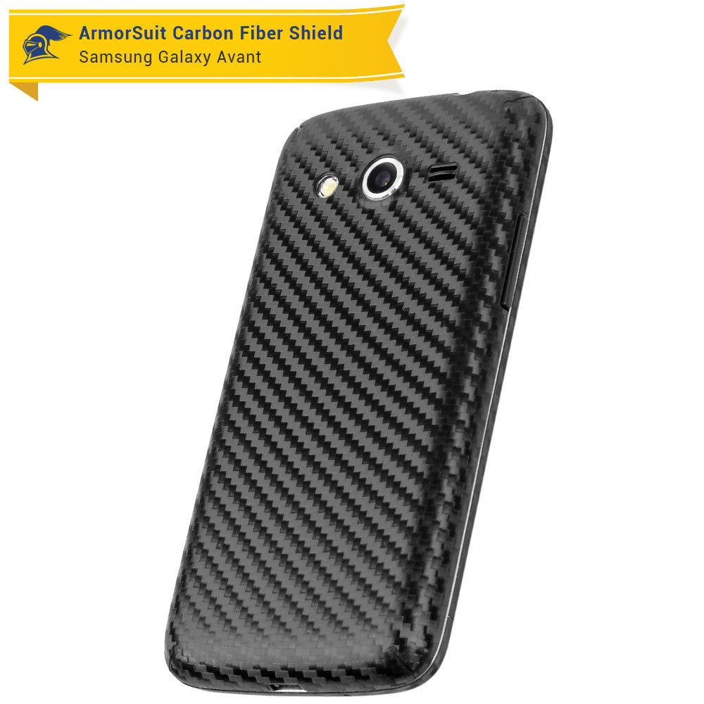 Samsung Galaxy Avant Screen Protector + Carbon Fiber Skin