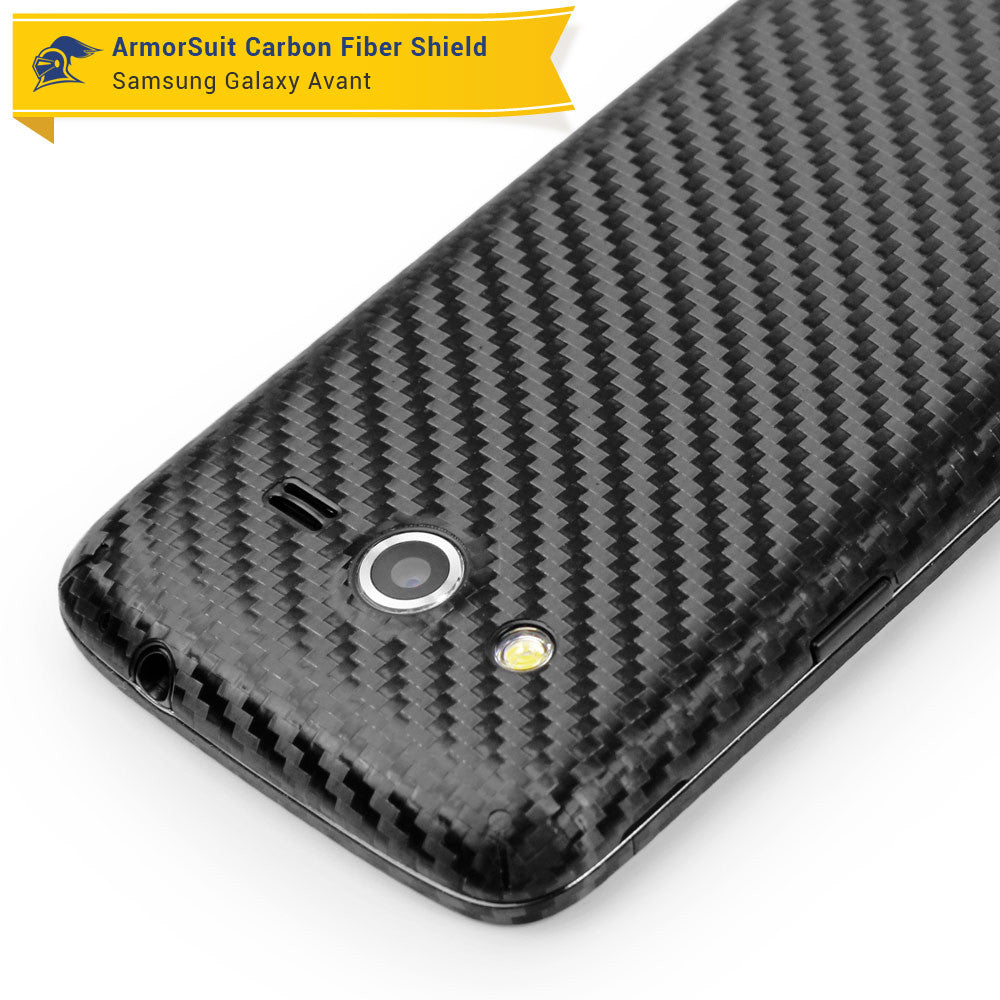 Samsung Galaxy Avant Screen Protector + Carbon Fiber Skin