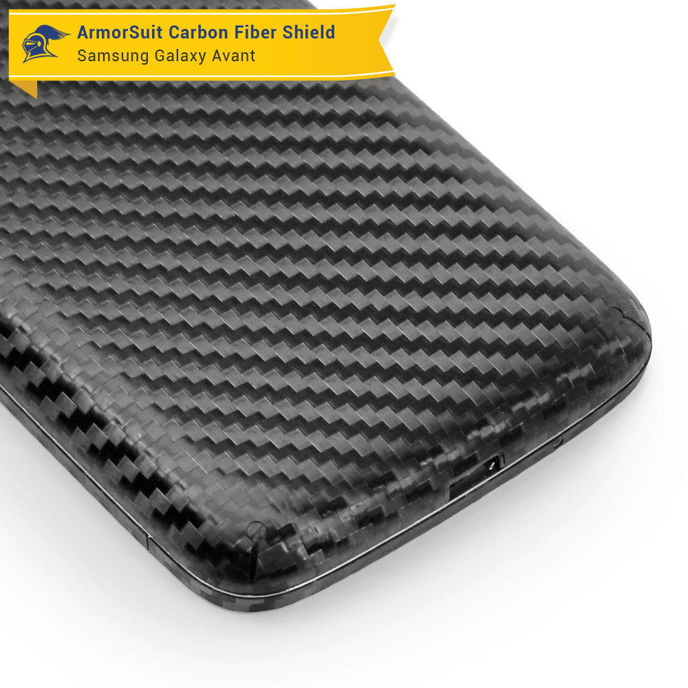Samsung Galaxy Avant Screen Protector + Carbon Fiber Skin