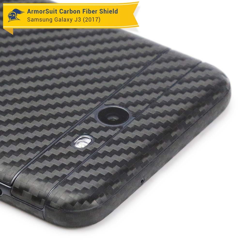 Samsung Galaxy J3 (2017) Screen Protector + Carbon Fiber Skin