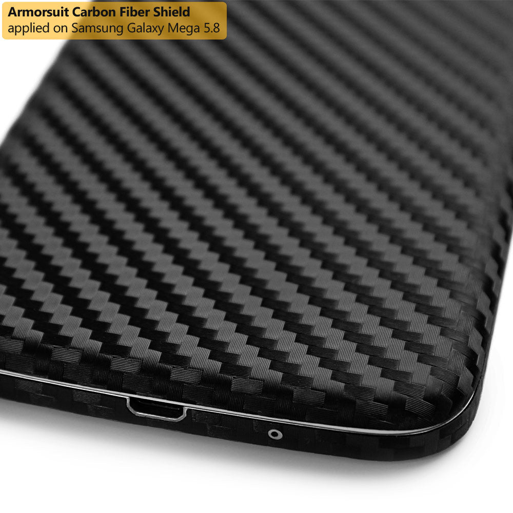 Samsung Galaxy Mega 5.8 Screen Protector + Carbon Fiber Film Protector
