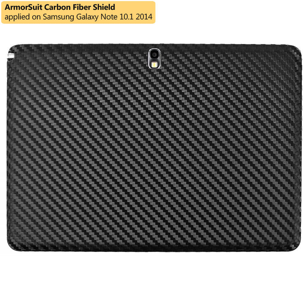 Samsung Galaxy Note 10.1 (2014 Edition) Screen Protector + Black Carbon Fiber Film Protector