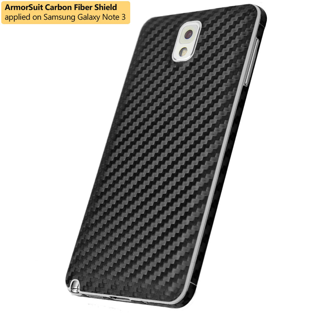 Samsung Galaxy Note 3 Screen Protector + Carbon Fiber Skin Protector