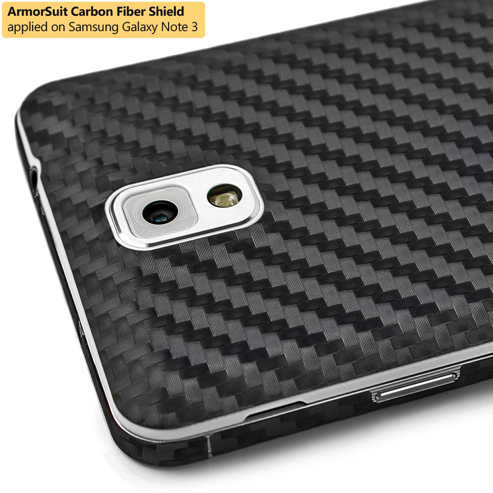 Samsung Galaxy Note 3 Screen Protector + Carbon Fiber Skin Protector