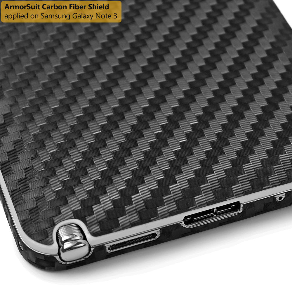 Samsung Galaxy Note 3 Screen Protector + Carbon Fiber Skin Protector