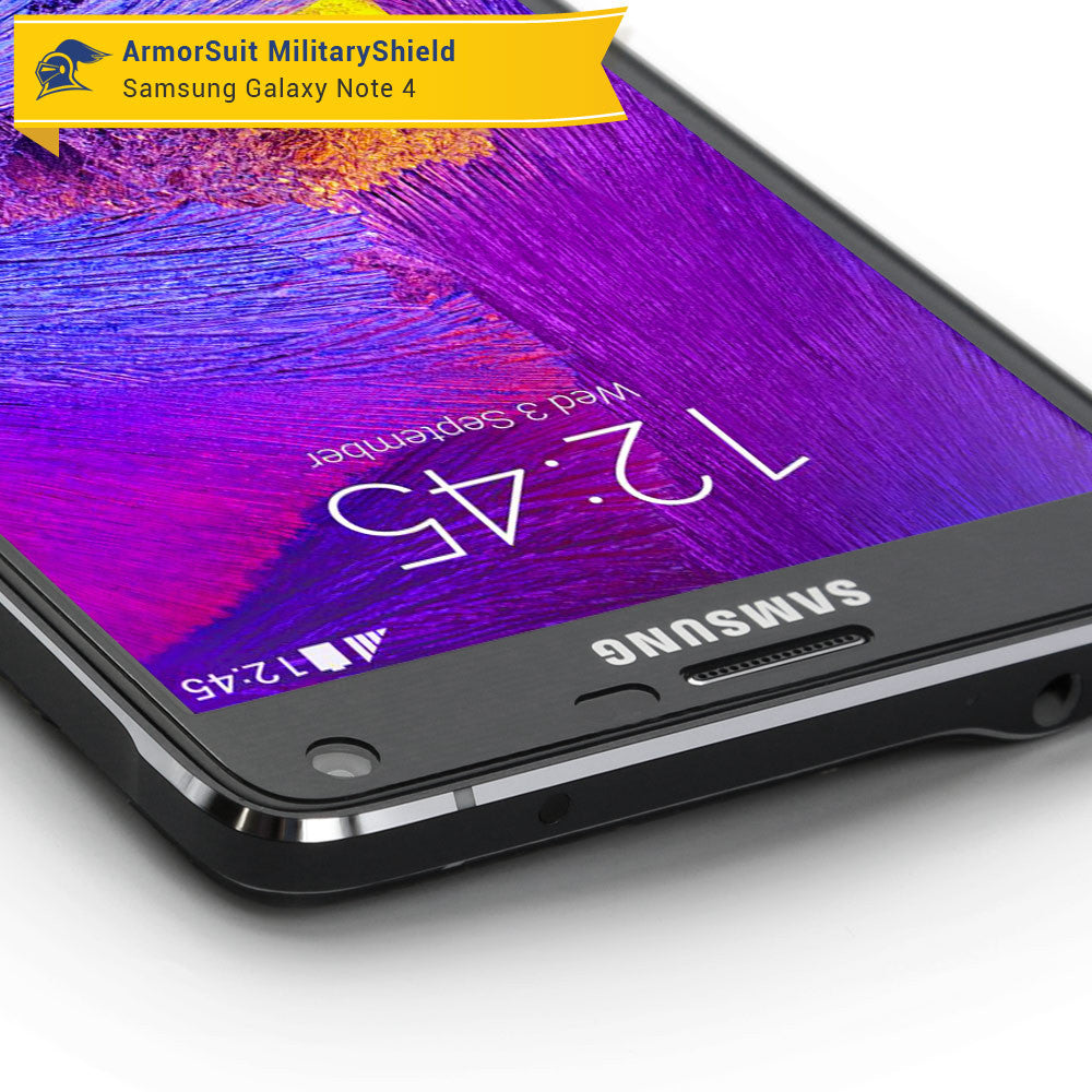 Samsung Galaxy Note 4 Screen Protector + Carbon Fiber Skin