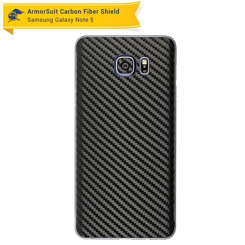 Samsung Galaxy Note 5 Screen Protector + Carbon Fiber Skin