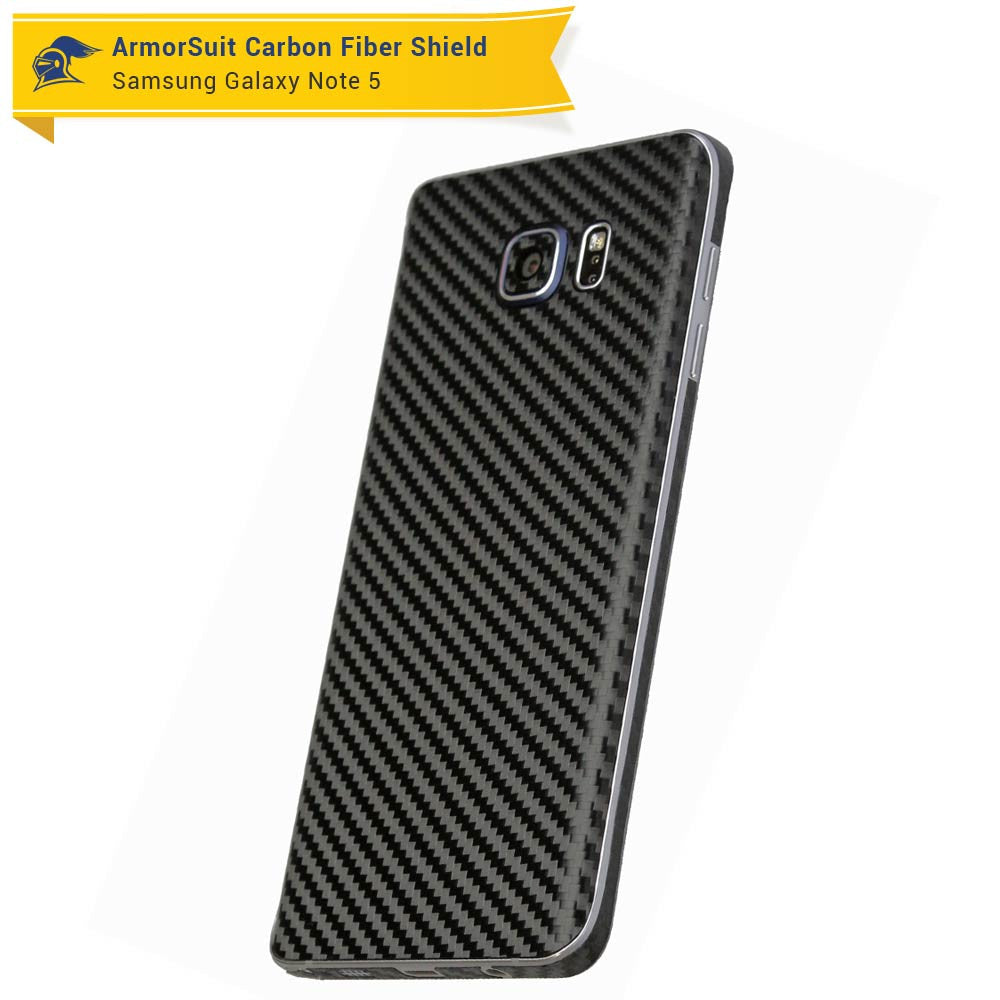 Samsung Galaxy Note 5 Screen Protector + Carbon Fiber Skin