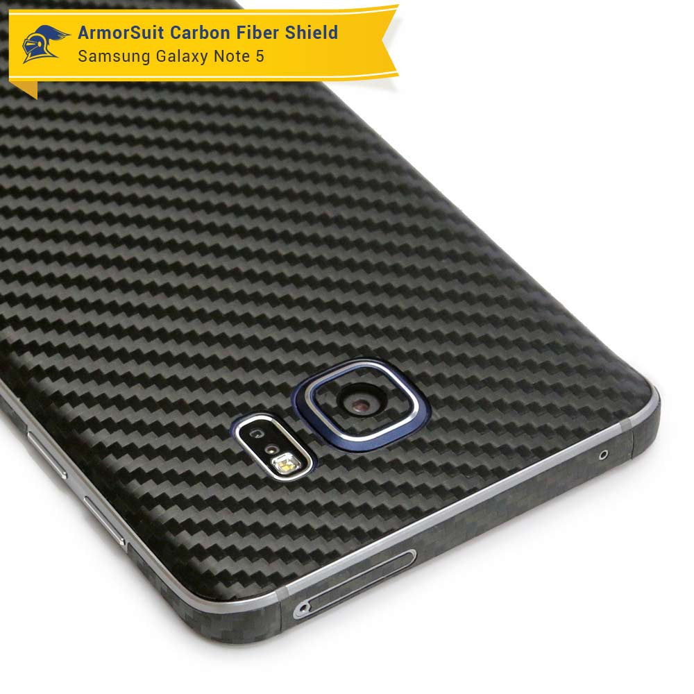 Samsung Galaxy Note 5 Screen Protector + Carbon Fiber Skin