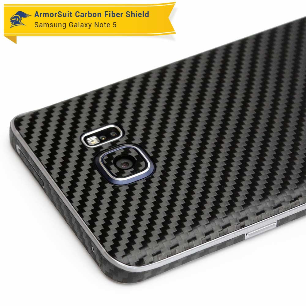 Samsung Galaxy Note 5 Screen Protector + Carbon Fiber Skin