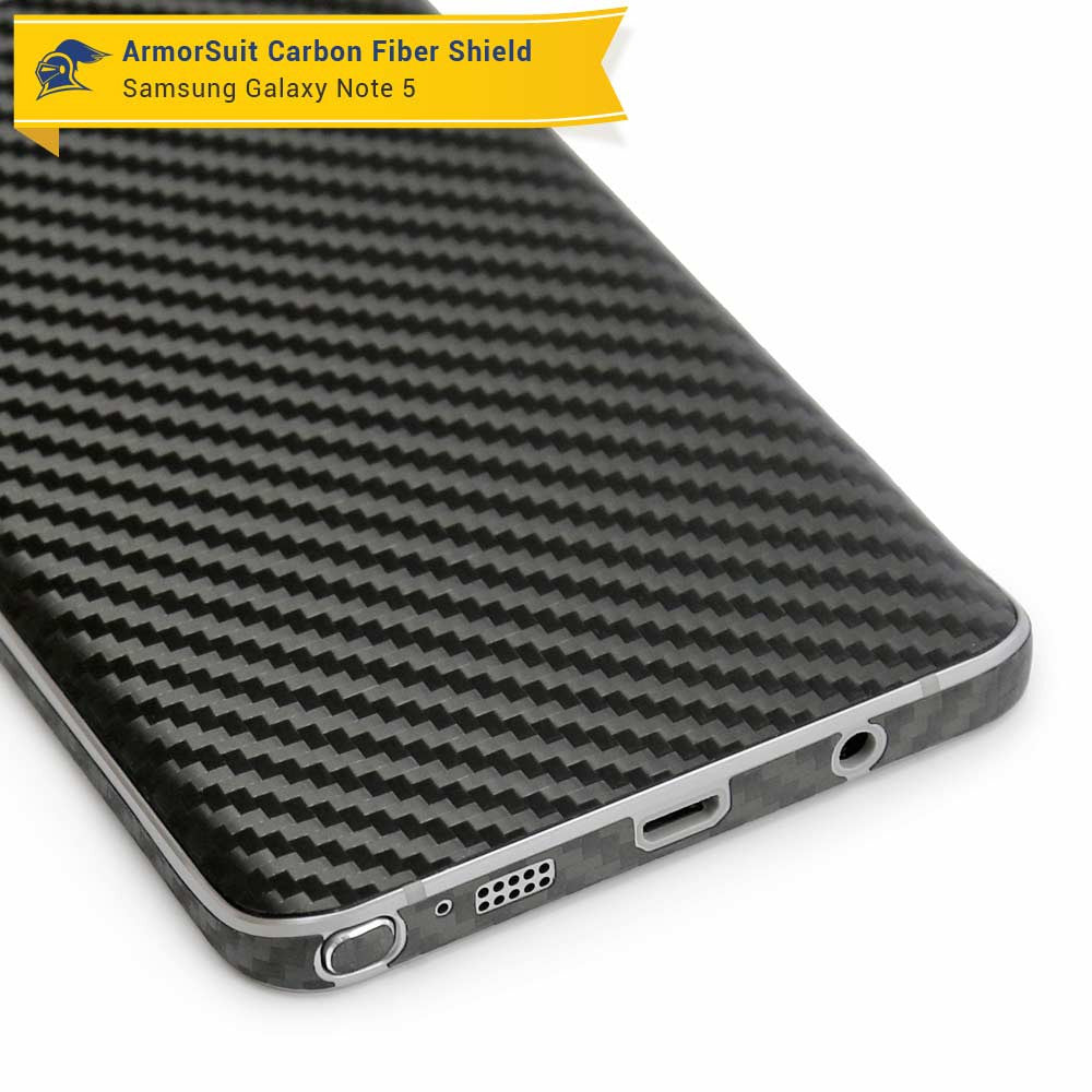Samsung Galaxy Note 5 Screen Protector + Carbon Fiber Skin