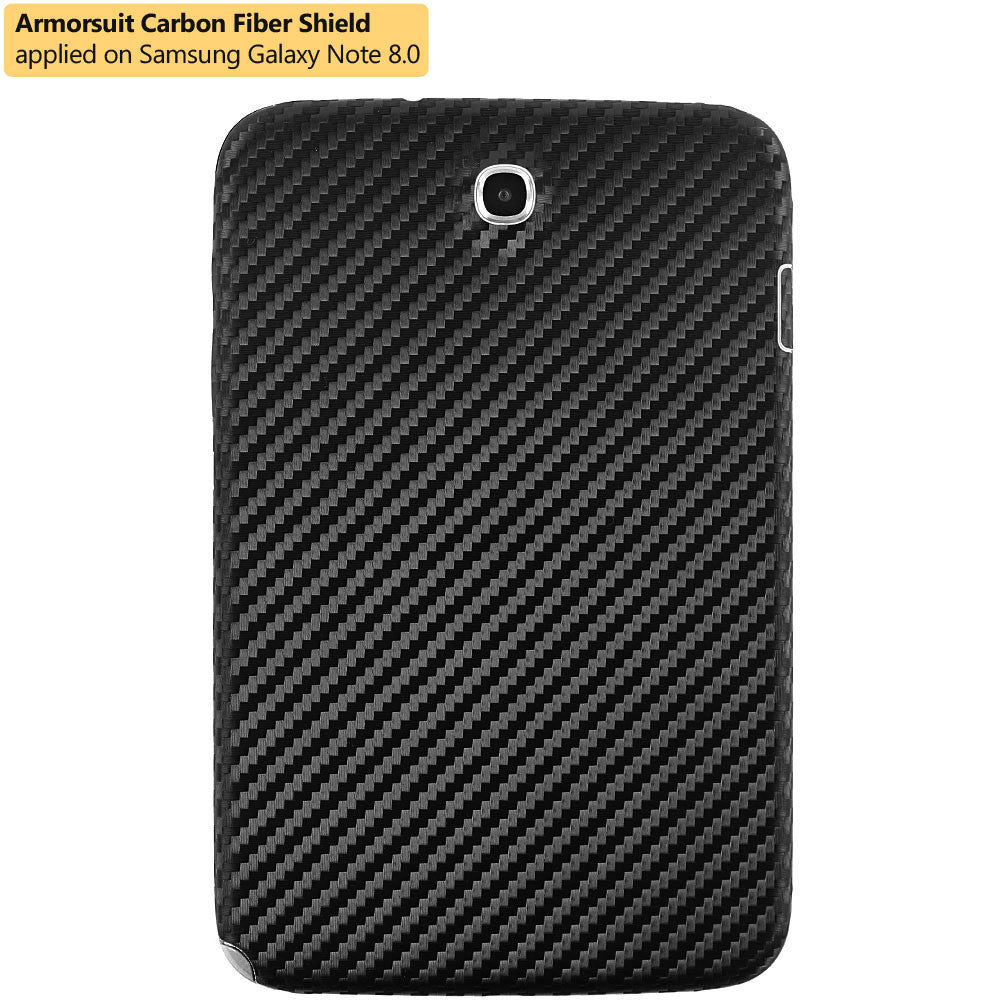 Samsung Galaxy Note 8.0 Screen Protector + Black Carbon Fiber Film Protector