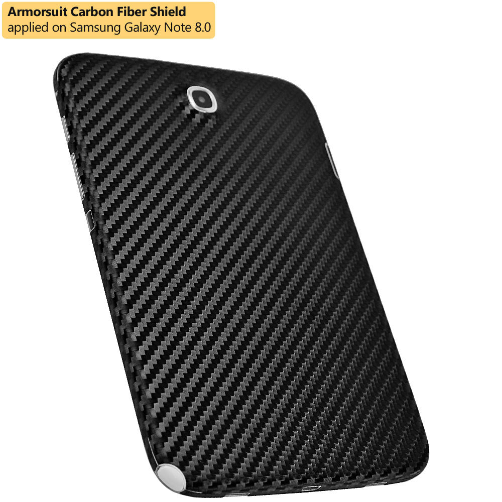 Samsung Galaxy Note 8.0 Screen Protector + Black Carbon Fiber Film Protector