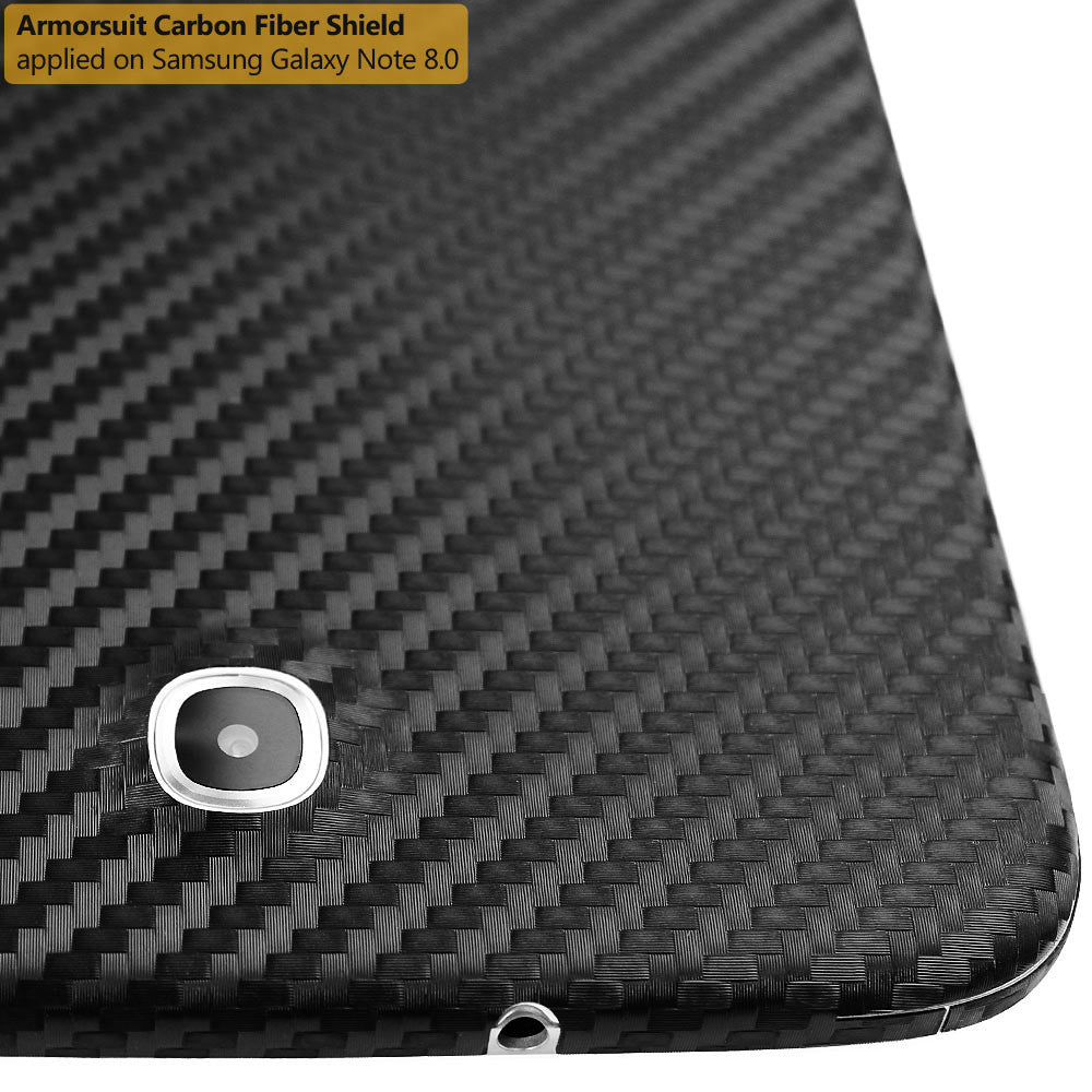 Samsung Galaxy Note 8.0 Screen Protector + Black Carbon Fiber Film Protector