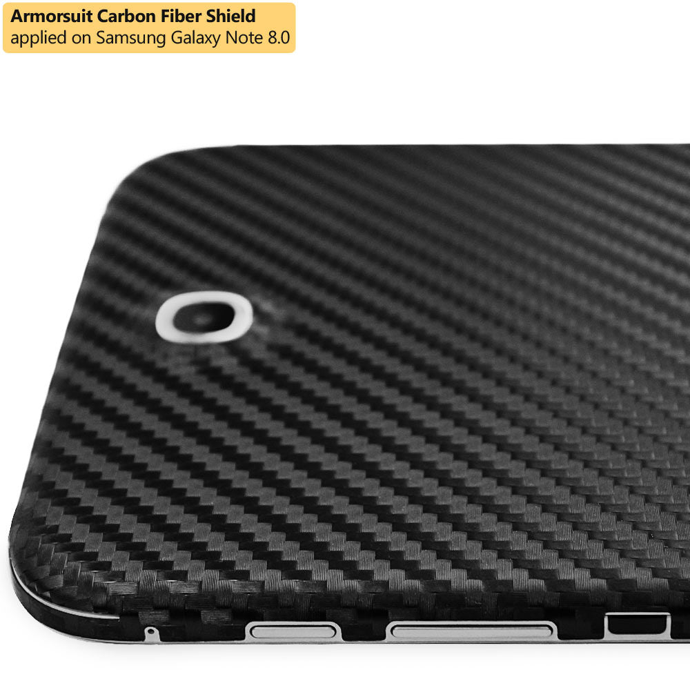 Samsung Galaxy Note 8.0 Screen Protector + Black Carbon Fiber Film Protector