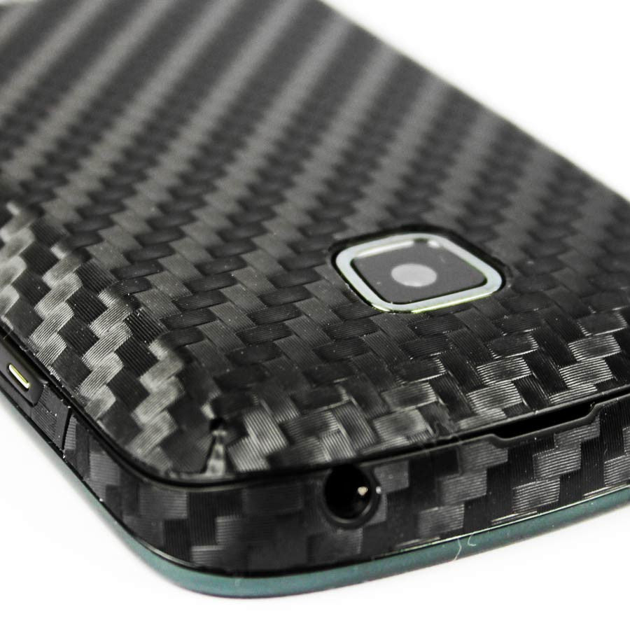 Samsung Galaxy Proclaim Screen Protector + Black Carbon Fiber Skin Protector