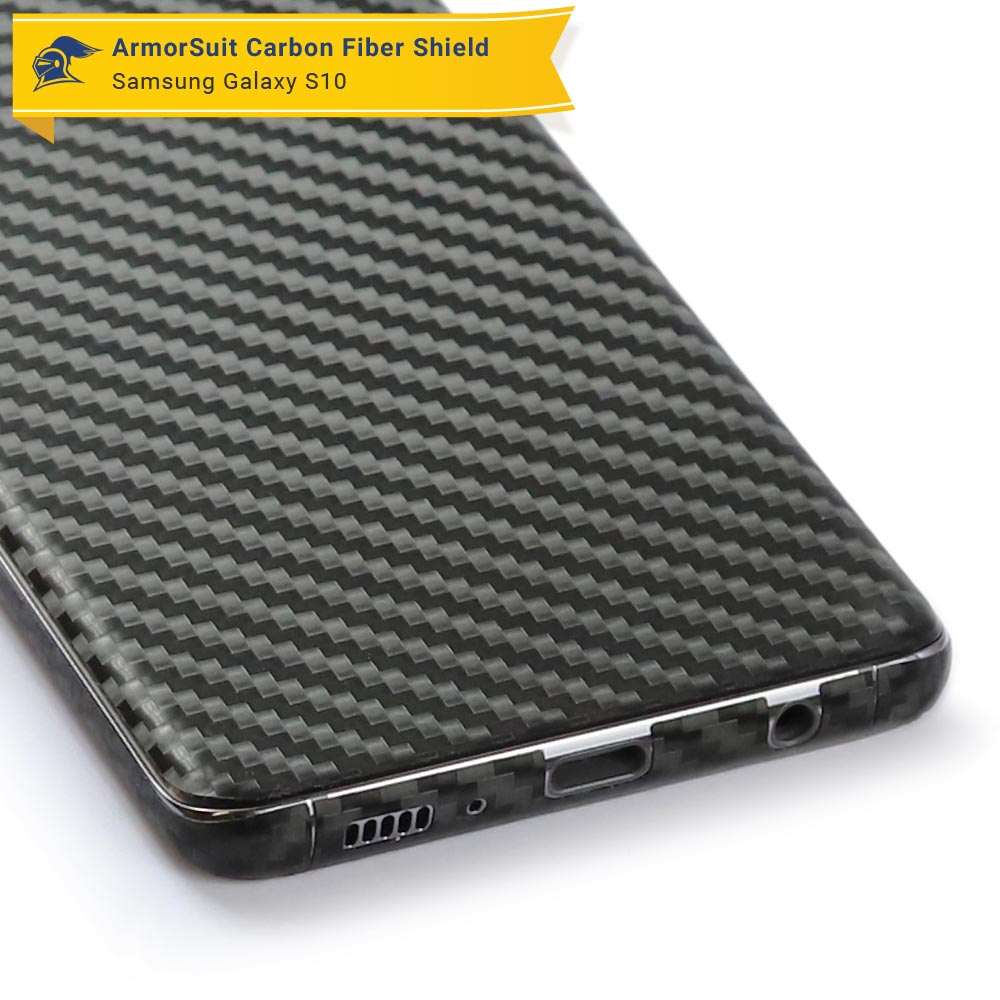 Samsung Galaxy S10 Carbon Fiber Skin Protector