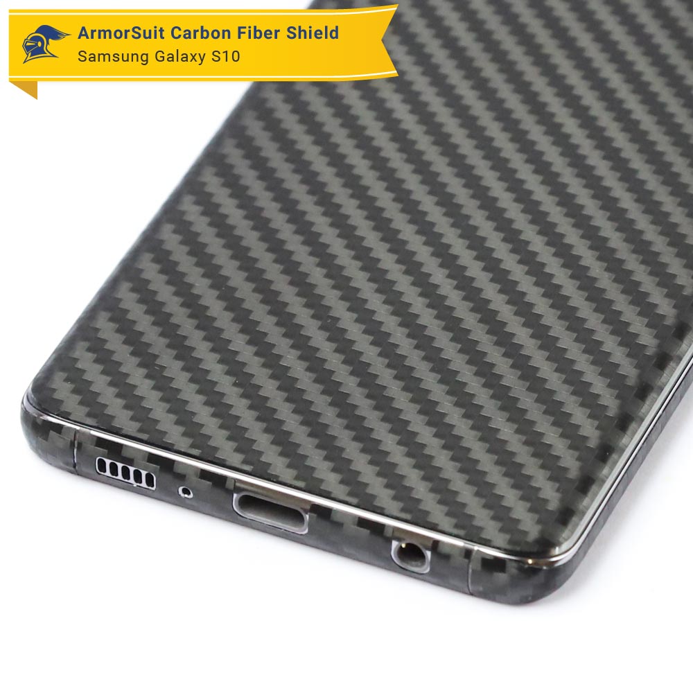 Samsung Galaxy S10 Carbon Fiber Skin Protector