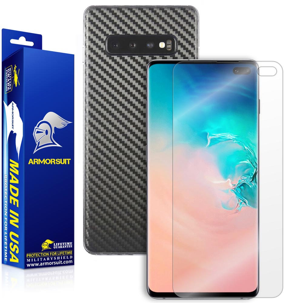 Samsung Galaxy S10 Plus Carbon Fiber Skin Protector
