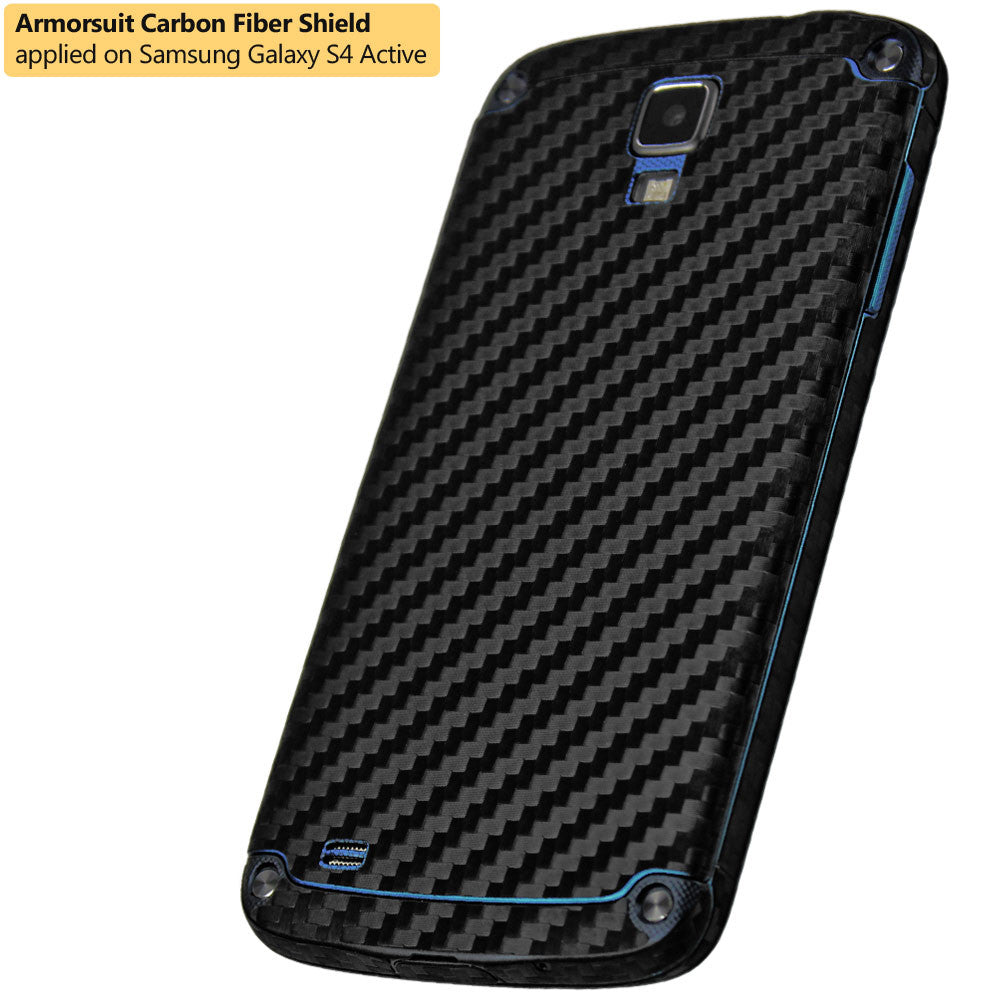 Samsung Galaxy S4 Active Screen Protector + Carbon Fiber Film Protector
