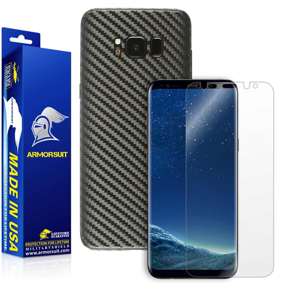 Samsung Galaxy S8 Carbon Fiber Skin Protector