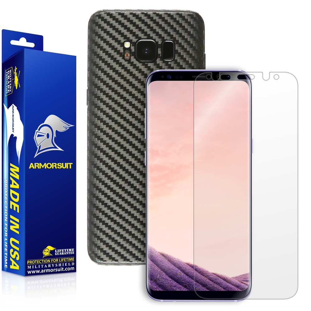 Samsung Galaxy S8 Plus Carbon Fiber Skin Protector