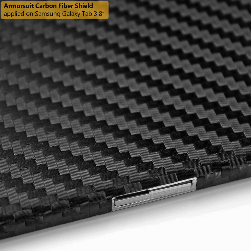 Samsung Galaxy Tab 3 8.0 (WIFI/3G/4G) International Version Screen Protector + Black Carbon Fiber Film Protector