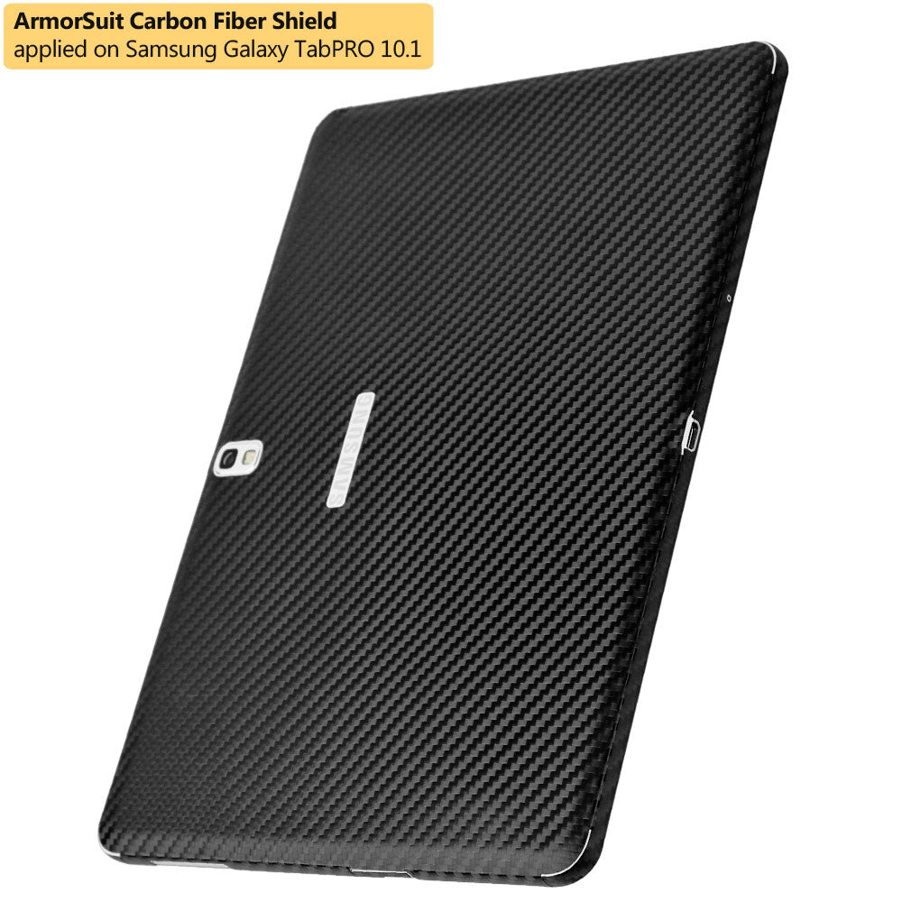 Samsung Galaxy TabPRO 10.1" Screen Protector + Black Carbon Fiber Film Protector