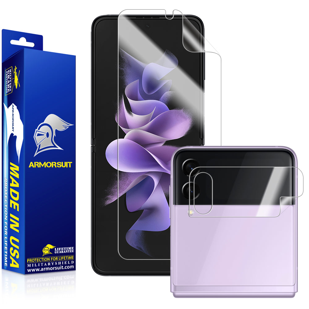 ArmorSuit MilitaryShield Screen Protector Designed for Samsung Galaxy Z Flip3 5G (2021) Max Coverage Anti-Bubble HD Clear Film