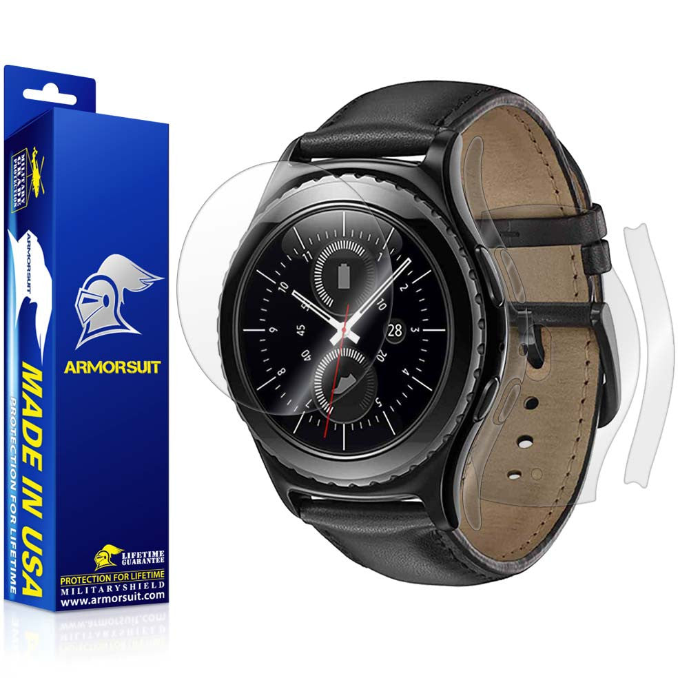 gear s2 classic sm-r732 Samsung Gear S2 Classic Screen Protector + Full Body Skin Protector