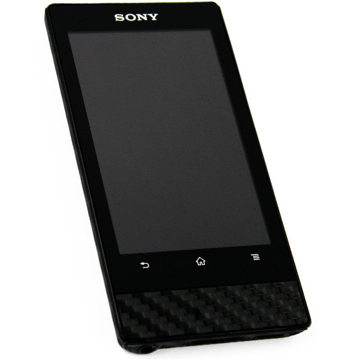 Sony Walkman NWZ-F805 / NWZ-F806 Screen Protector + Black Carbon Fiber Film Protector