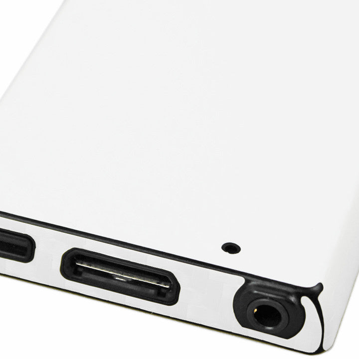 Sony Walkman NWZ-F805 / NWZ-F806 Screen Protector + White Carbon Fiber Film Protector