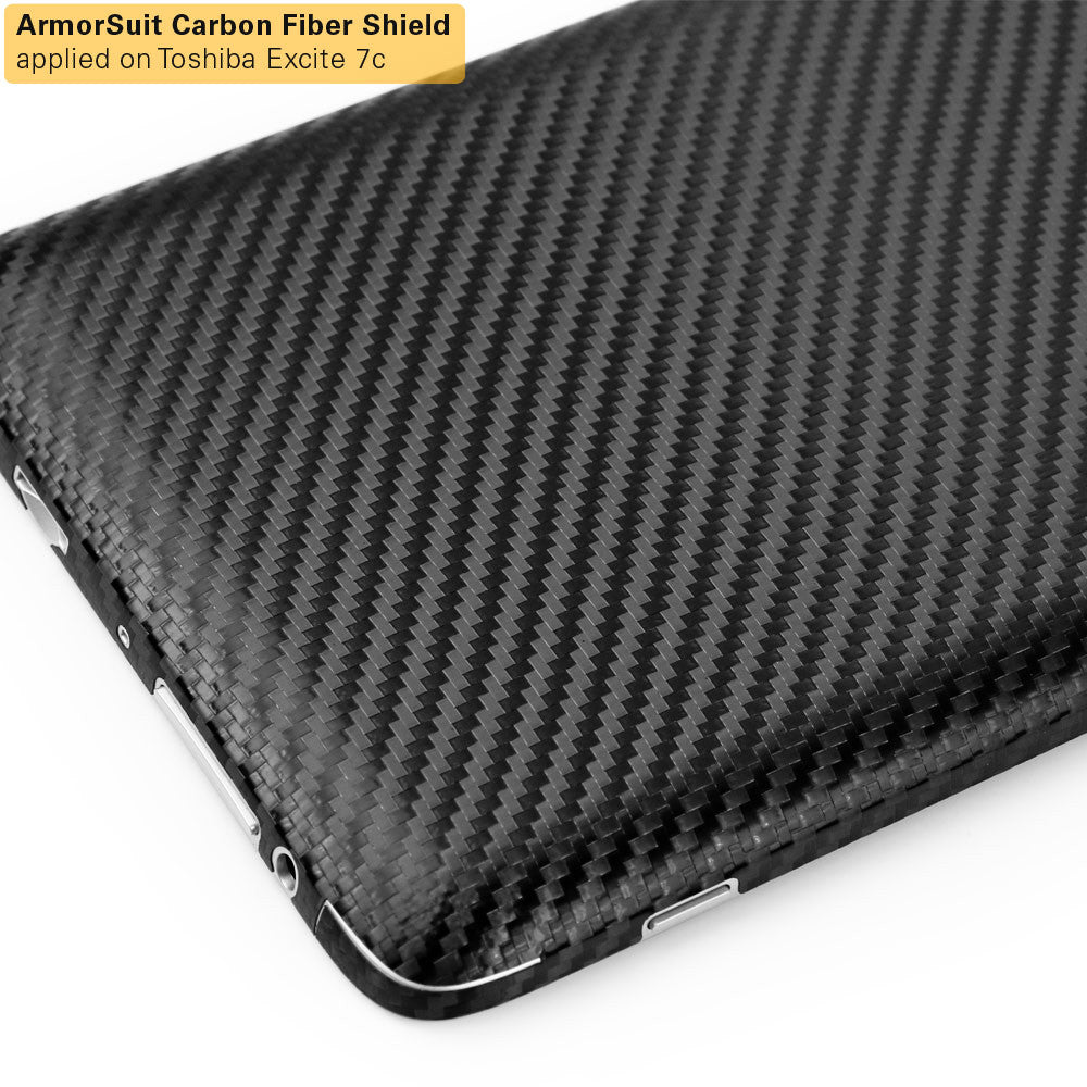 Toshiba Excite 7c Screen Protector + Black Carbon Fiber Film Protector