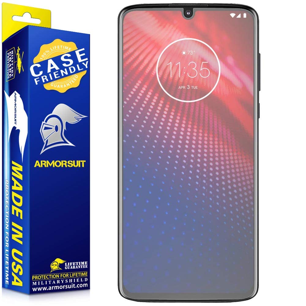 Pack] Motorola Moto Z4 Screen Protector Matte [Case Friendly]
