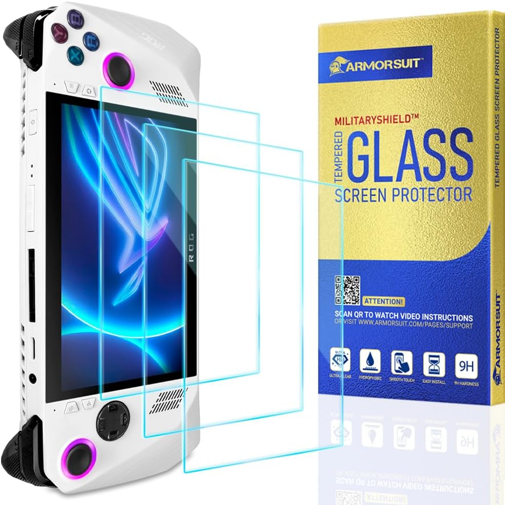 [2 Pack] ArmorSuit designed for ROG ALLY (2023) Tempered Glass Screen Protector