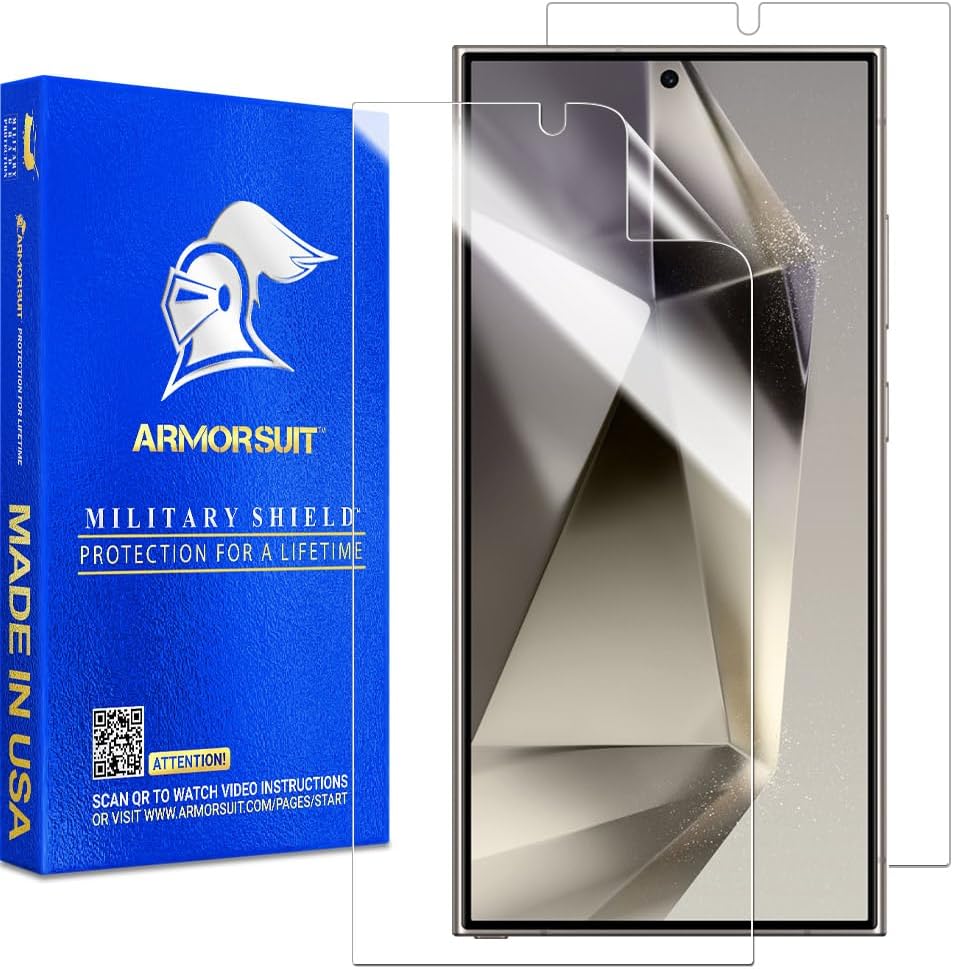 [2 Pack] ArmorSuit Screen Protector designed for Samsung Galaxy S24 Ultra (2024)