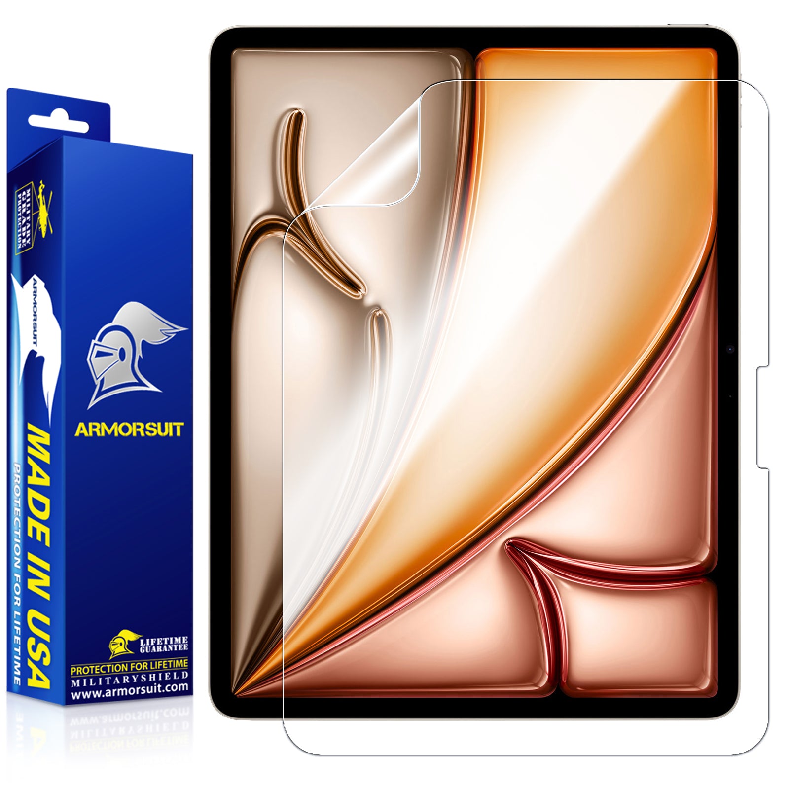 [2 Pack] Apple iPad Air M3 (2025) Max Coverage Screen Protector